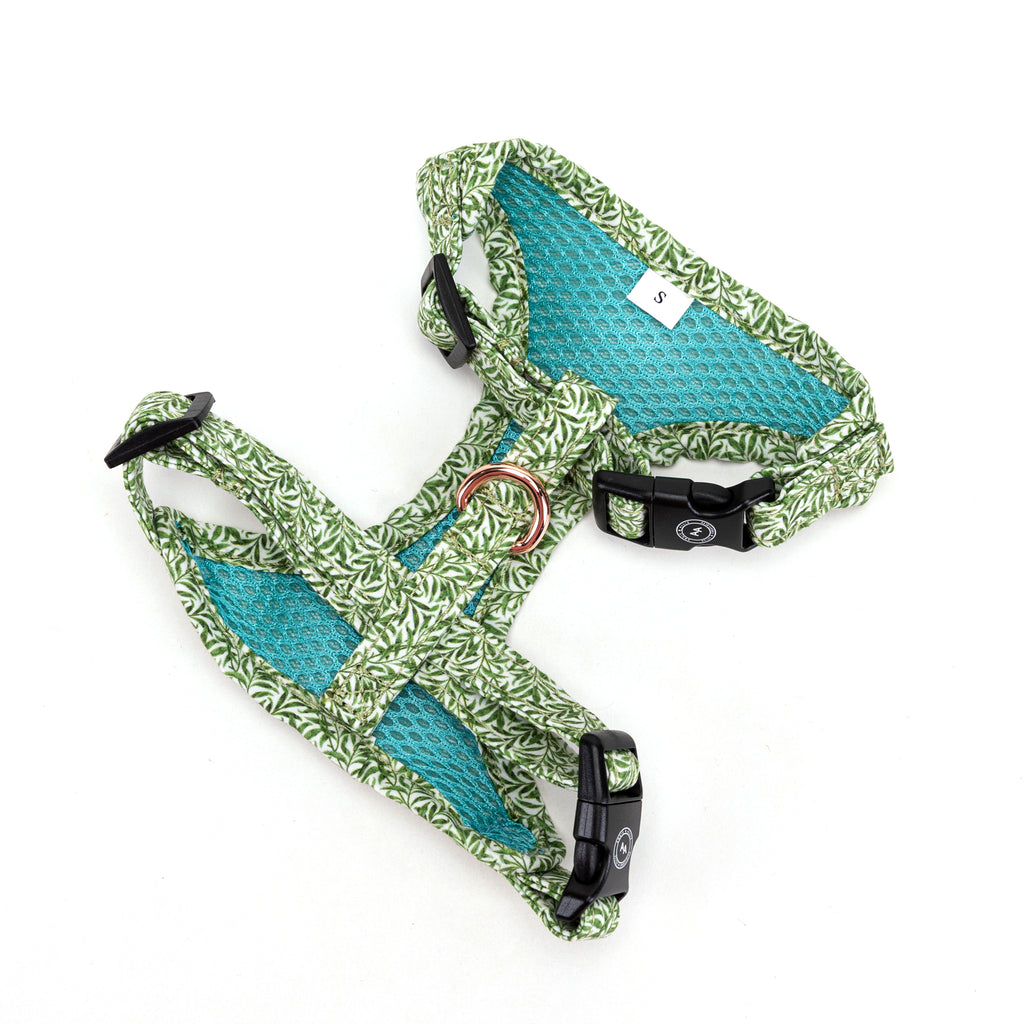 100% Cotton Adjustable Dog Harness Willow Bough back