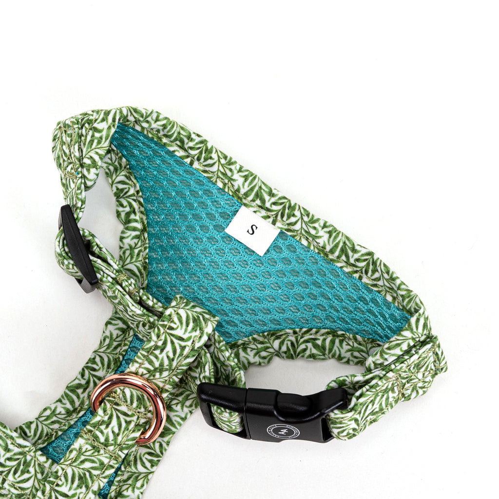 100% Cotton Adjustable Dog Harness Willow Bough buckle