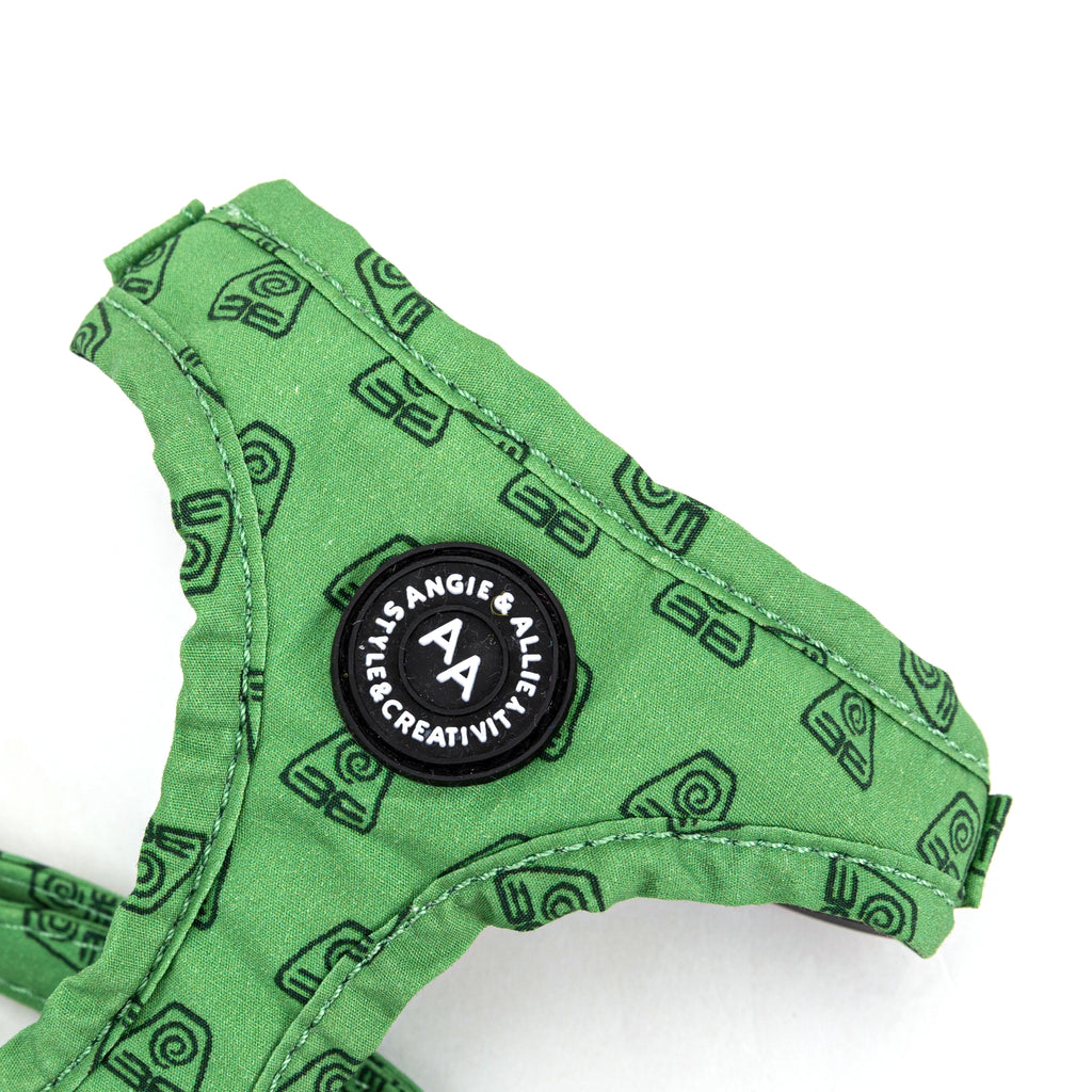 100% Cotton Adjustable Dog Harness Rose Gold   Avatar Earth Kingdom detail