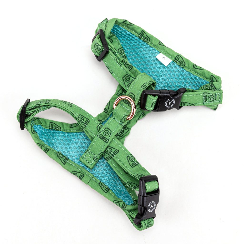 100% Cotton Adjustable Dog Harness Rose Gold   Avatar Earth Kingdom back