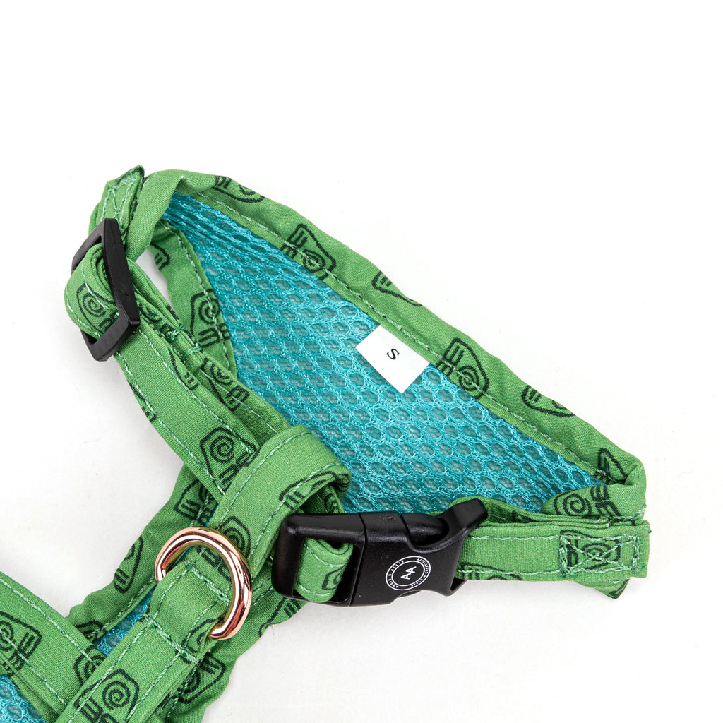 100% Cotton Adjustable Dog Harness Rose Gold   Avatar Earth Kingdom detail