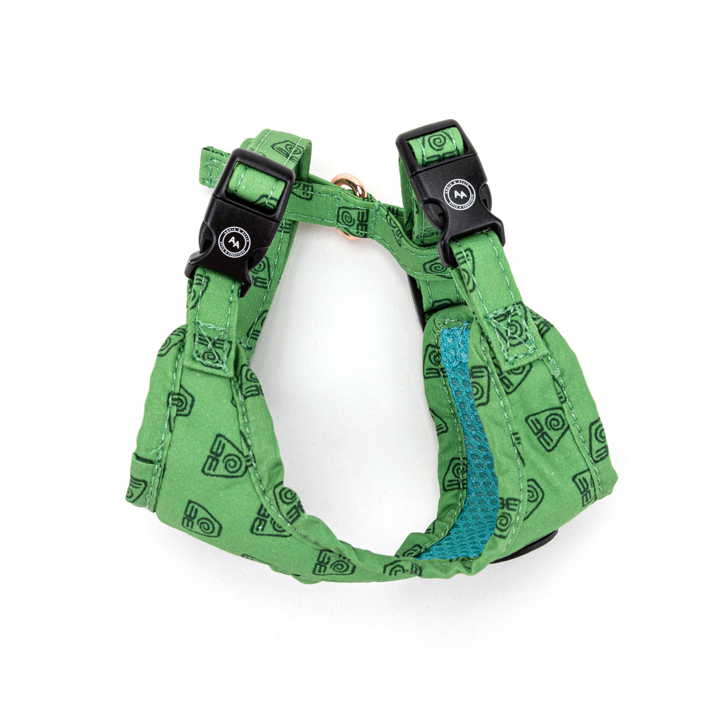 100% Cotton Adjustable Dog Harness Rose Gold   Avatar Earth Kingdom side