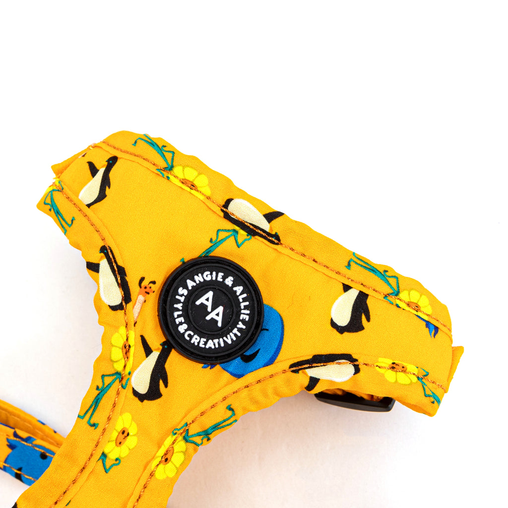 100% Cotton Adjustable No Pull Dog Harness Rose Gold  Oswald detail