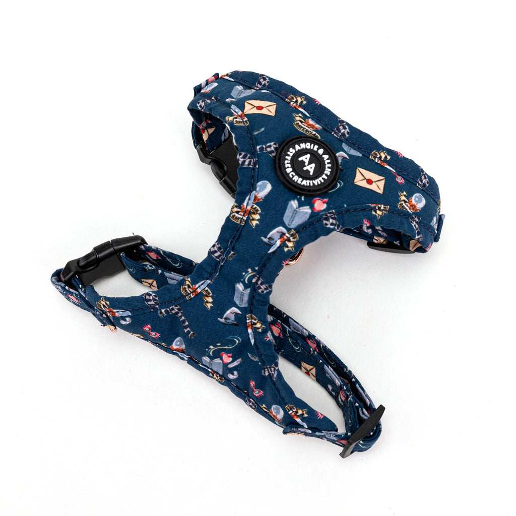 100% Cotton Adjustable Dog Harness Rose Gold  Harry Potter Ravenclaw House main