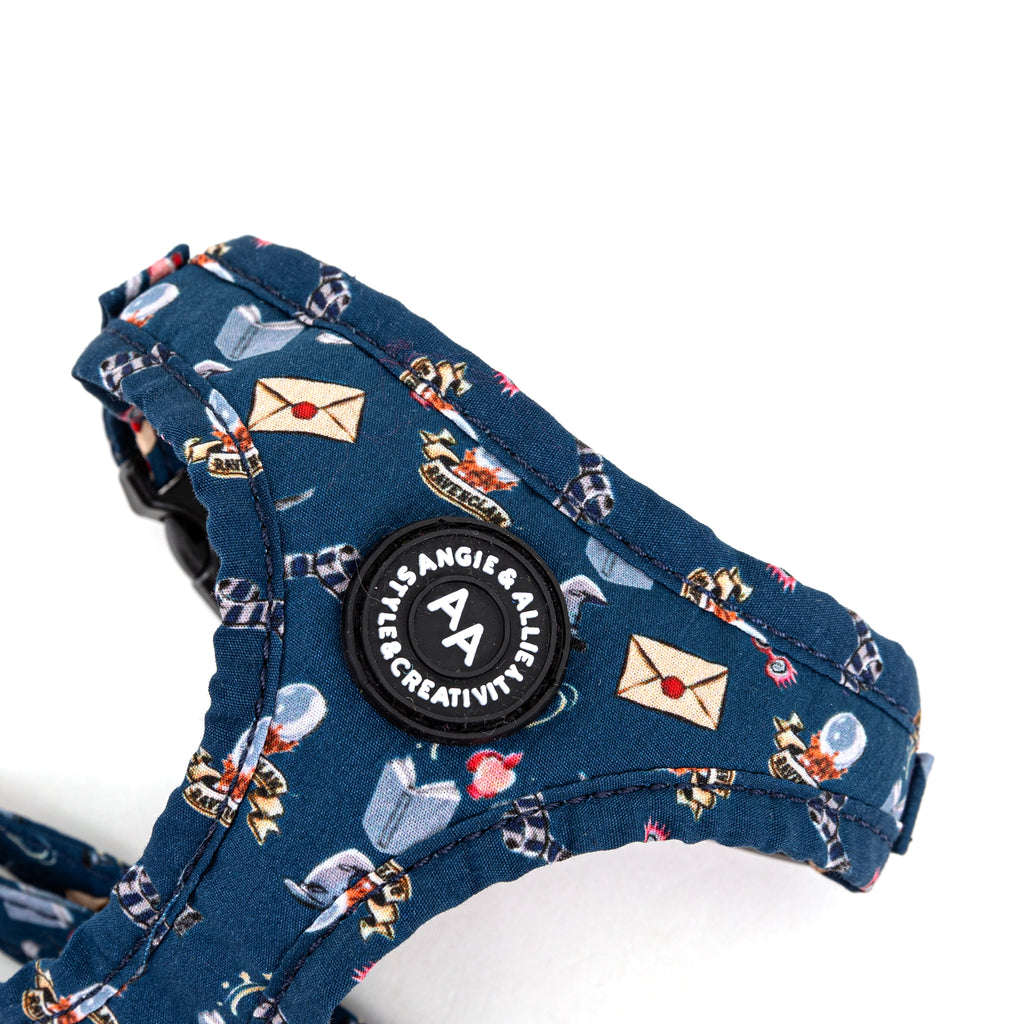 100% Cotton Adjustable Dog Harness Rose Gold  Harry Potter Ravenclaw House detail