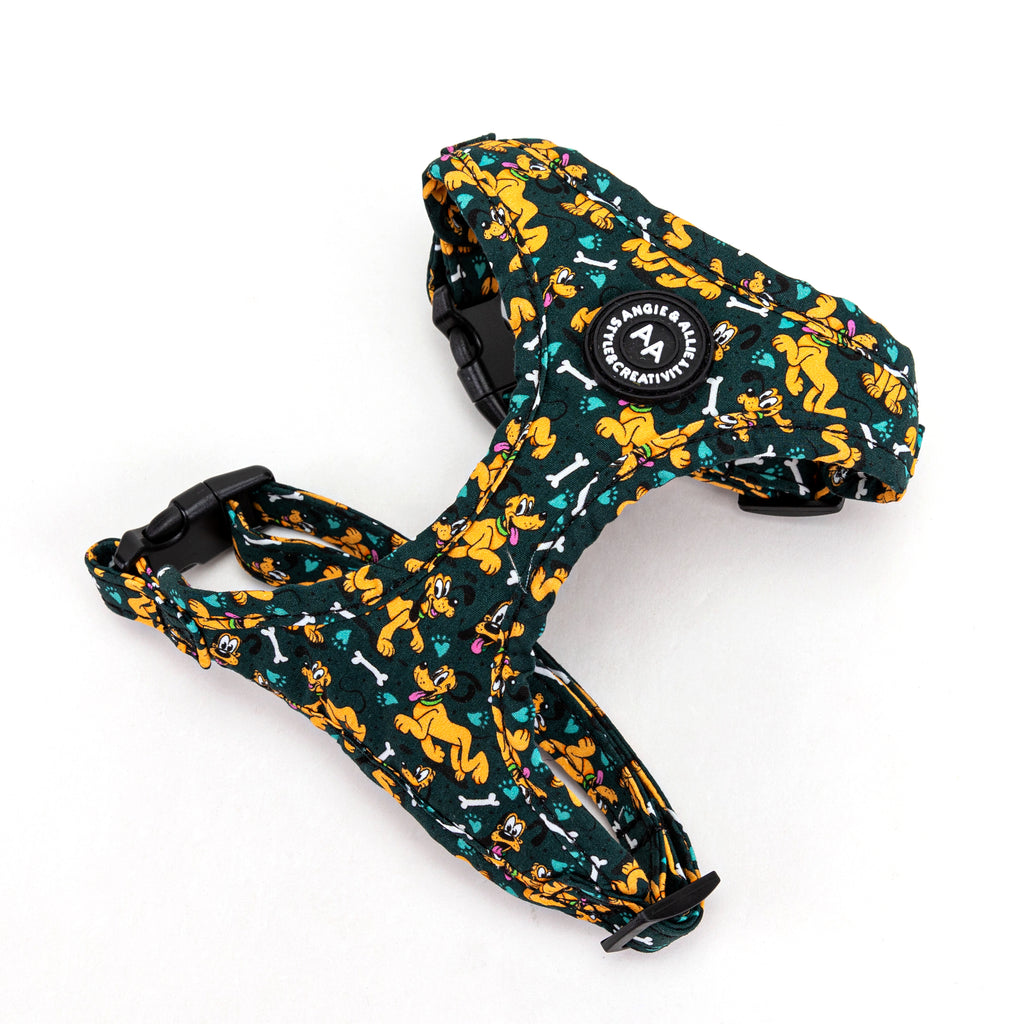 100% Cotton Adjustable Dog Harness Rose Gold  Pluto main