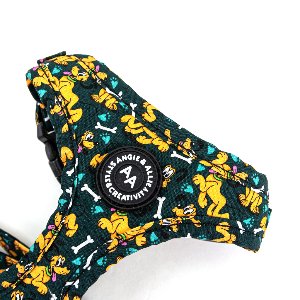 100% Cotton Adjustable Dog Harness Rose Gold  Pluto detail