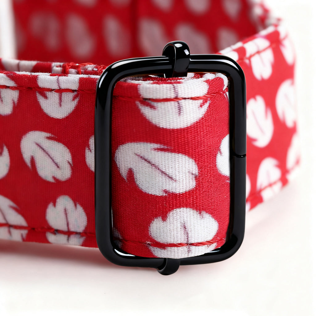 100% Cotton Martingale Dog Collar Black Lilo & Stitch Lilo Hawaiian Dress hardware