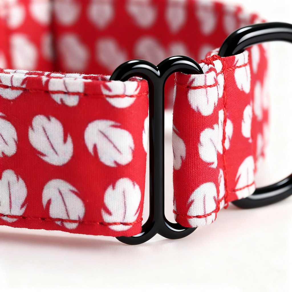 100% Cotton Martingale Dog Collar Black Lilo & Stitch Lilo Hawaiian Dress detail