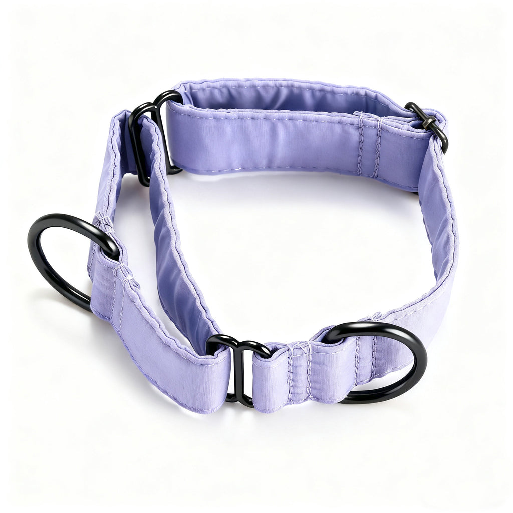 100% Cotton Martingale Dog Collar Lavender main