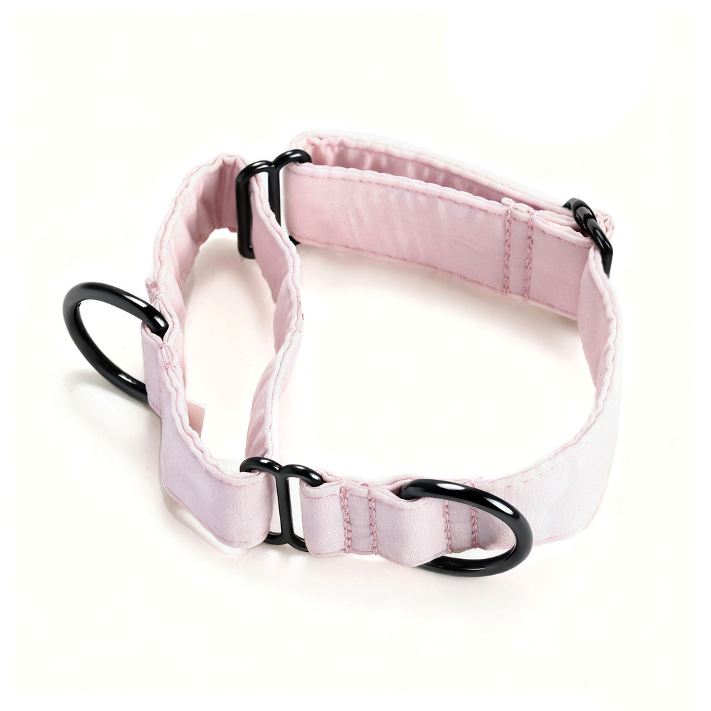 100% Cotton Martingale Dog Collar Pink main