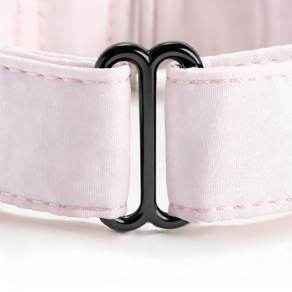 100% Cotton Martingale Dog Collar Pink detail
