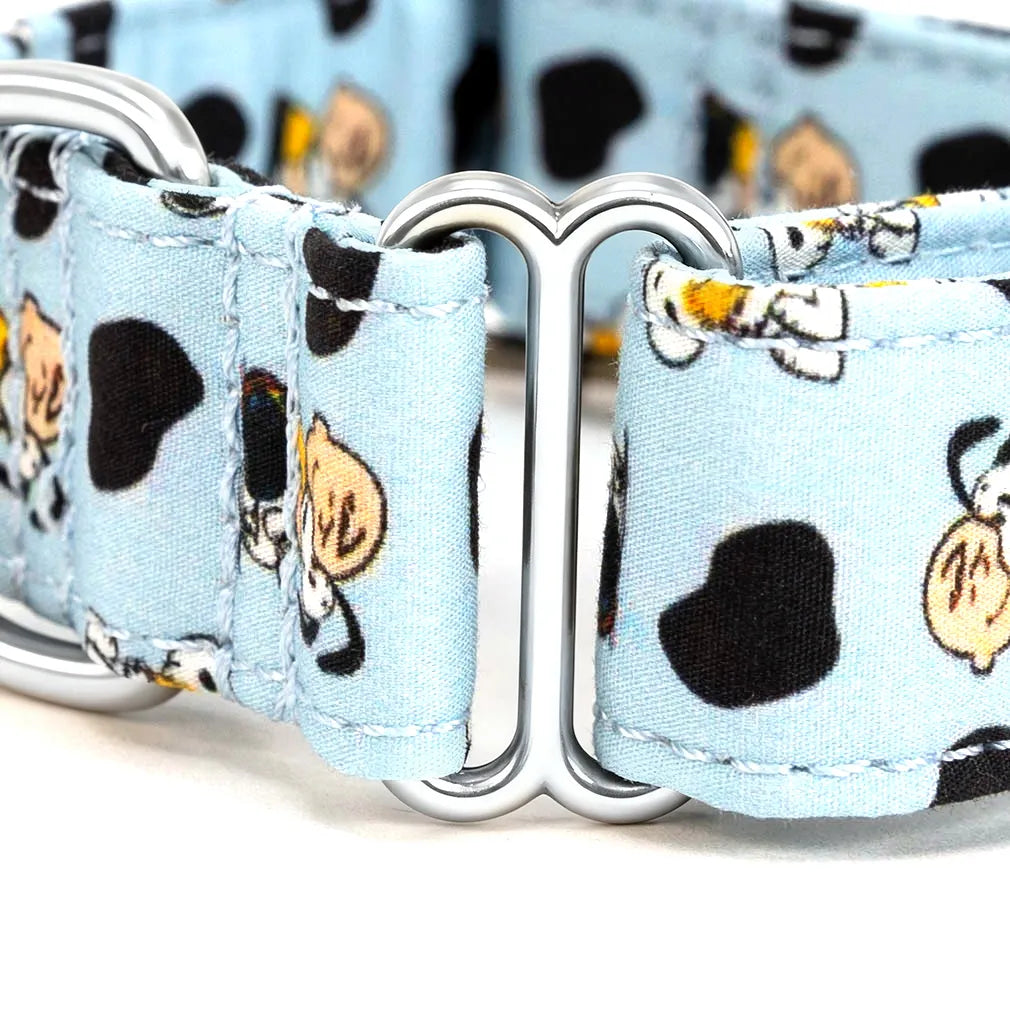 Organic Cotton Hypoallergenic Snoopy Martingale Dog Collar | USA