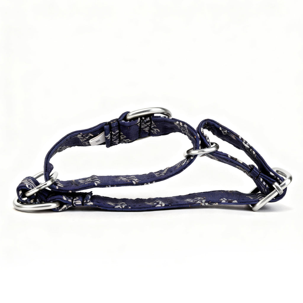 100% Cotton Martingale Dog Collar Silver Star Wars folded