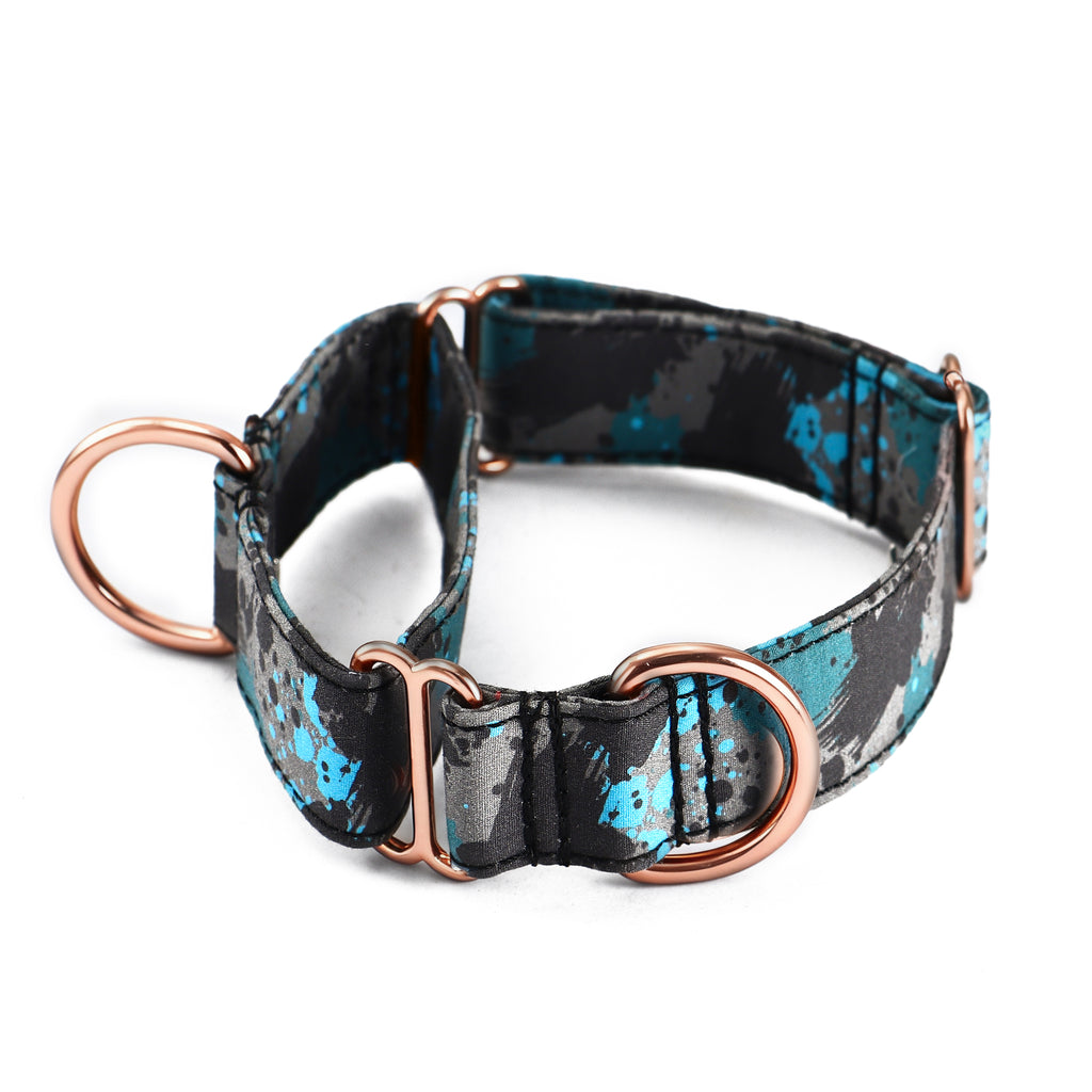 100% Cotton Martingale Dog Collar  Camouflage main