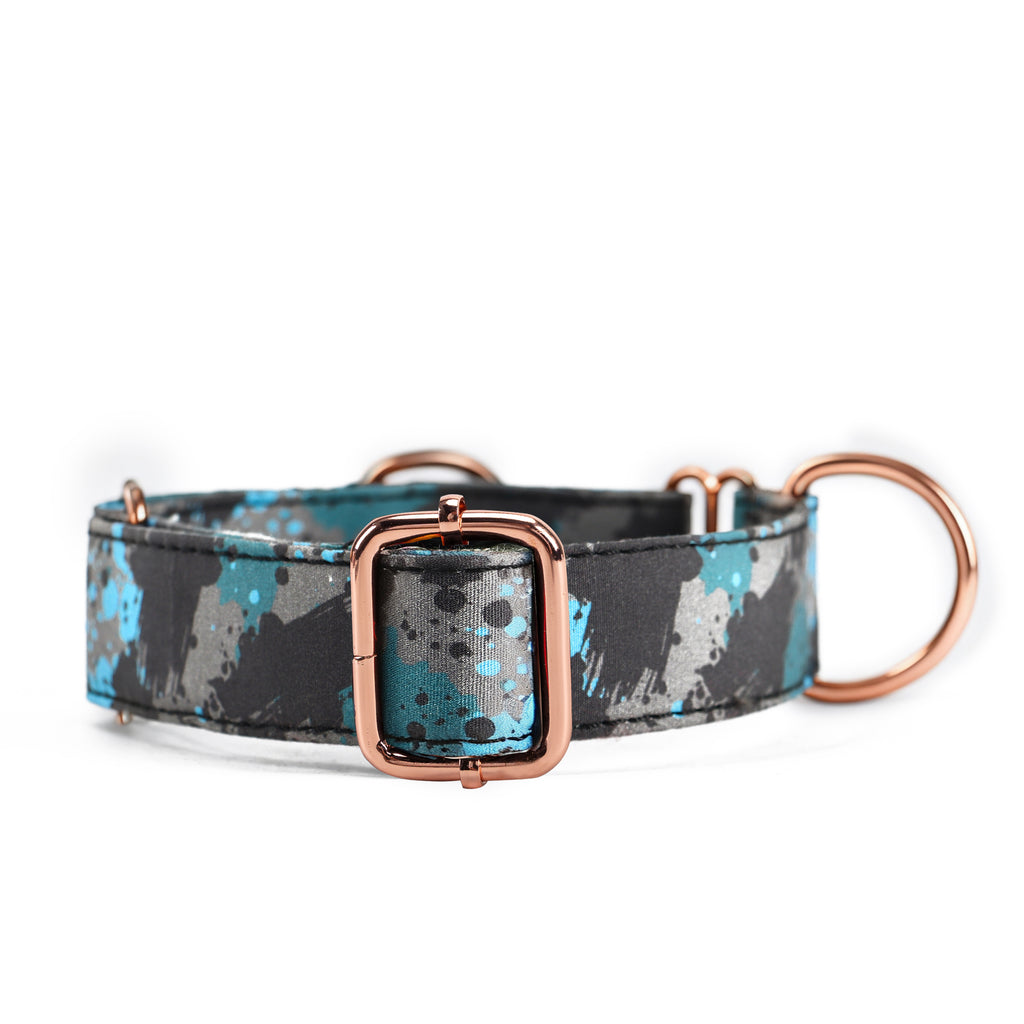 100% Cotton Martingale Dog Collar  Camouflage front