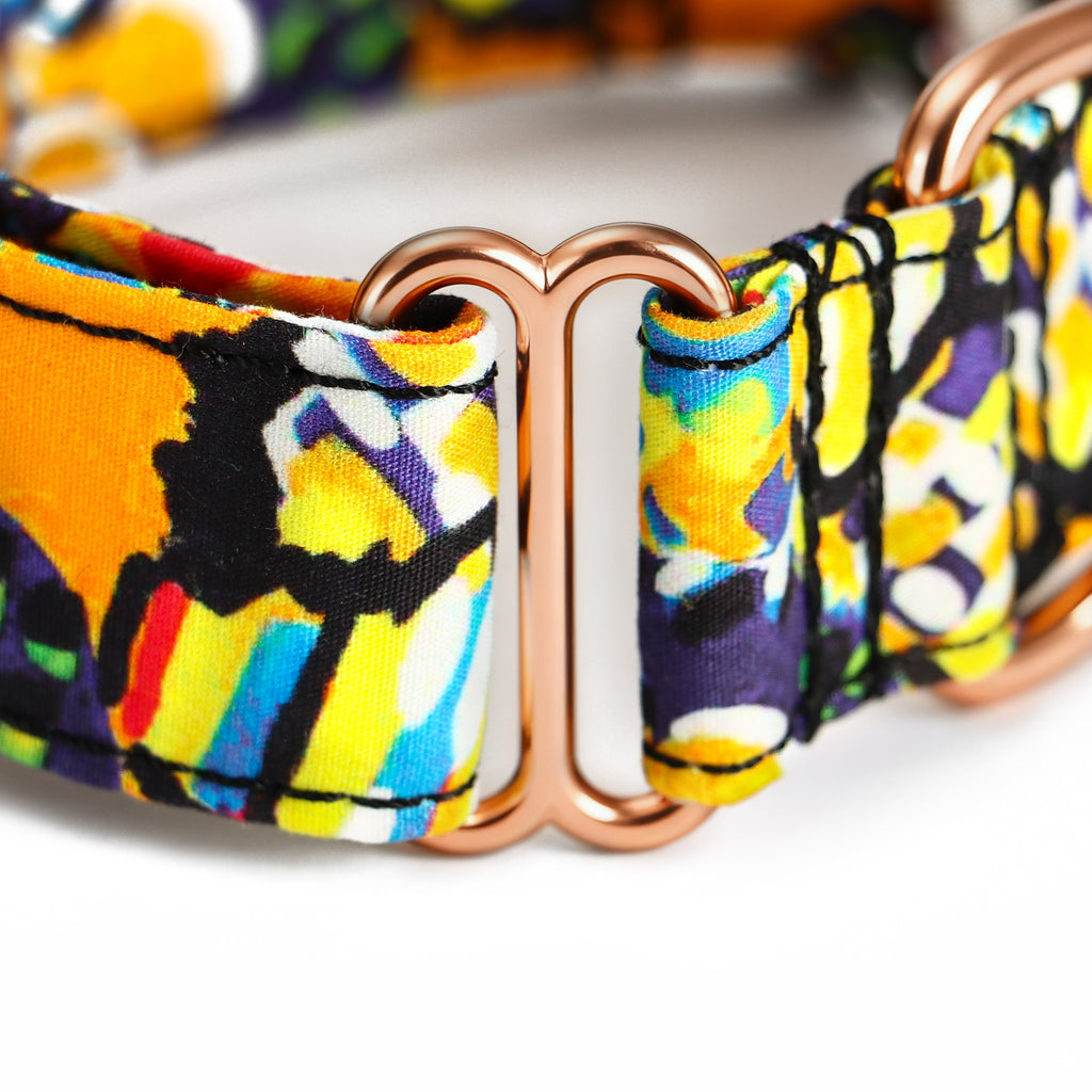 100% Cotton Martingale Dog Collar  Countryside Life detail