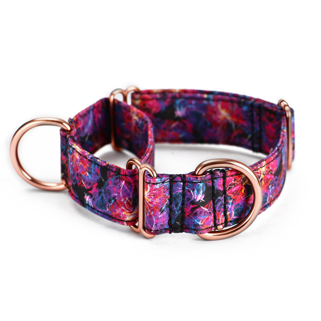 100% Cotton Martingale Dog Collar  Nebula main