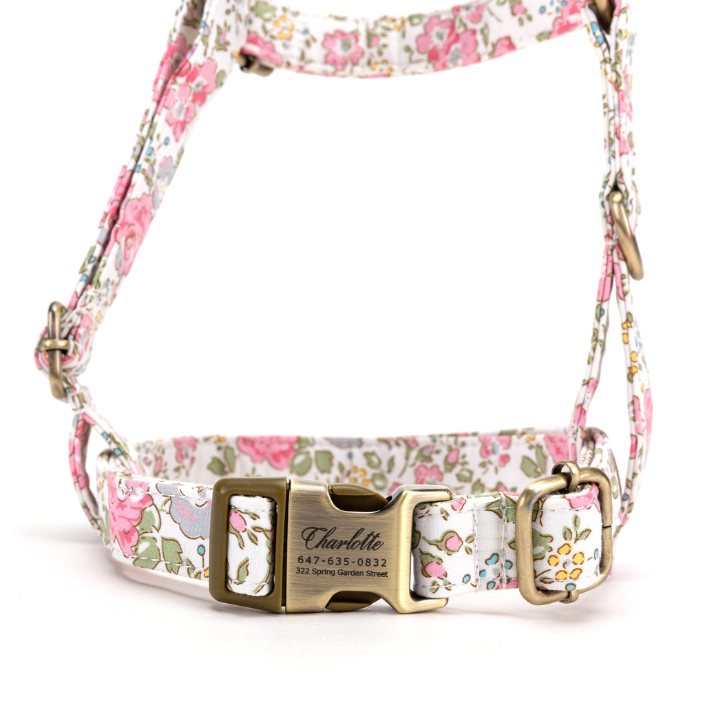 No Pull Dog Harness Vintage Rose Pink