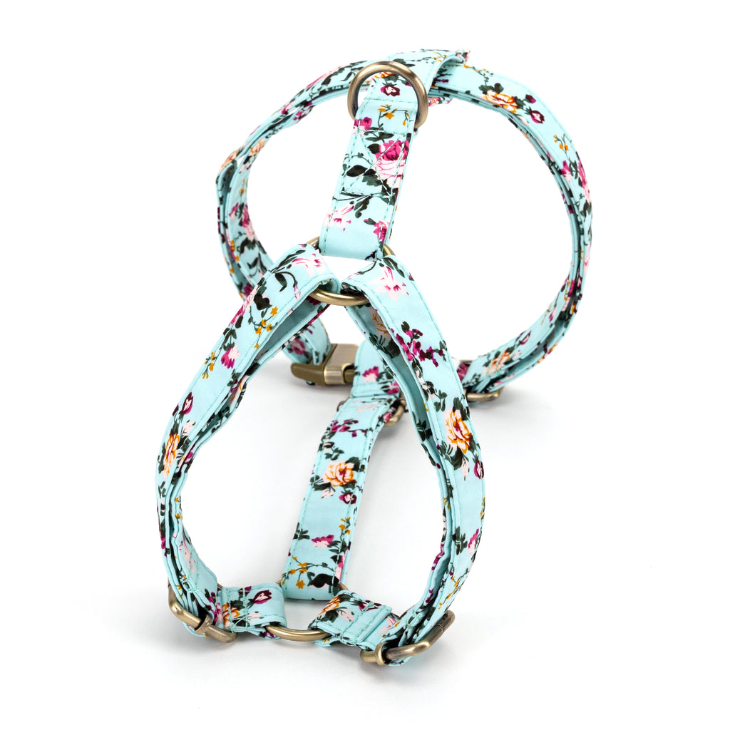 No Pull Dog Harness Bouquet Blue