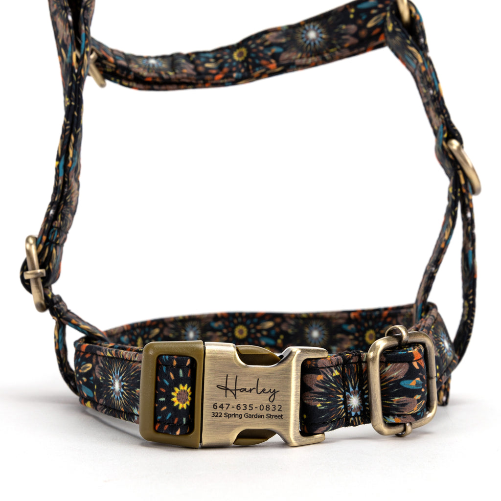 No Pull Dog Harness Sunflowers