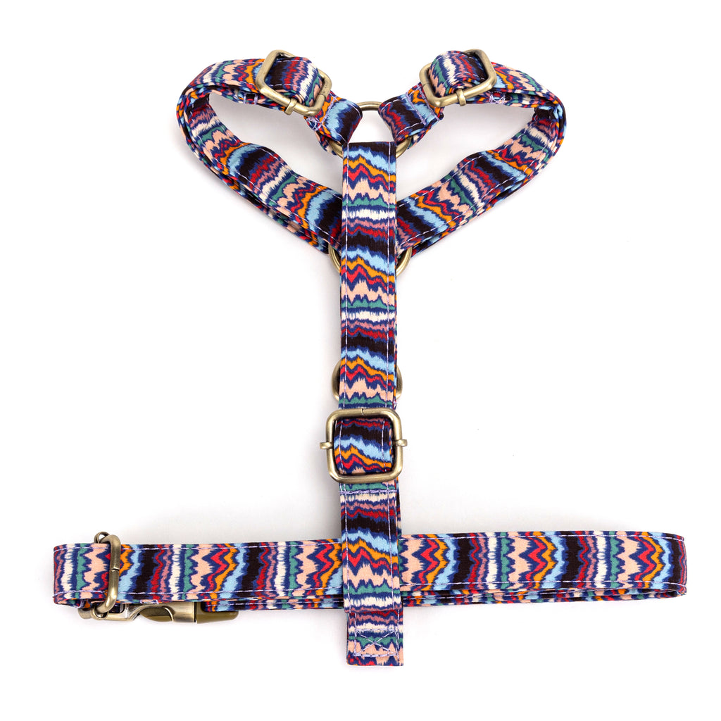 No Pull Dog Harness Stripes ethnic