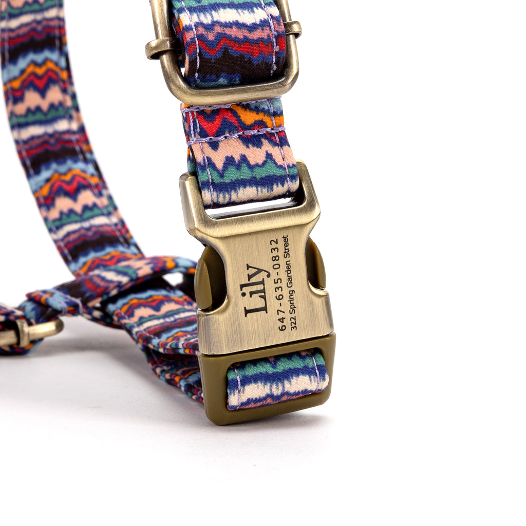 No Pull Dog Harness Stripes ethnic