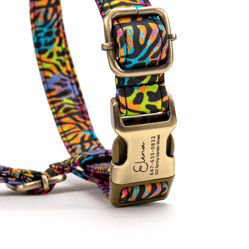 No Pull Dog Harness Colorful Wildlife