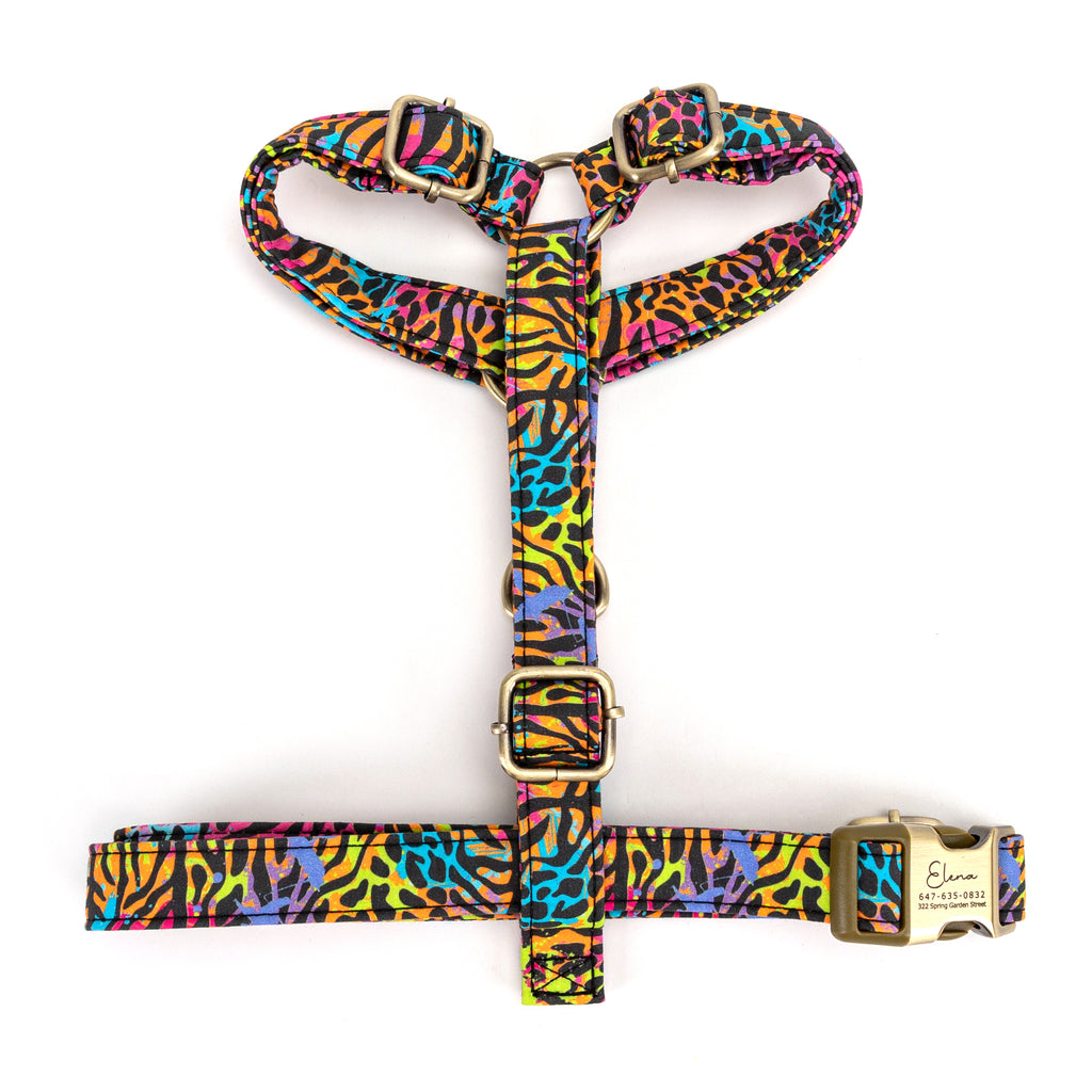 No Pull Dog Harness Colorful Wildlife