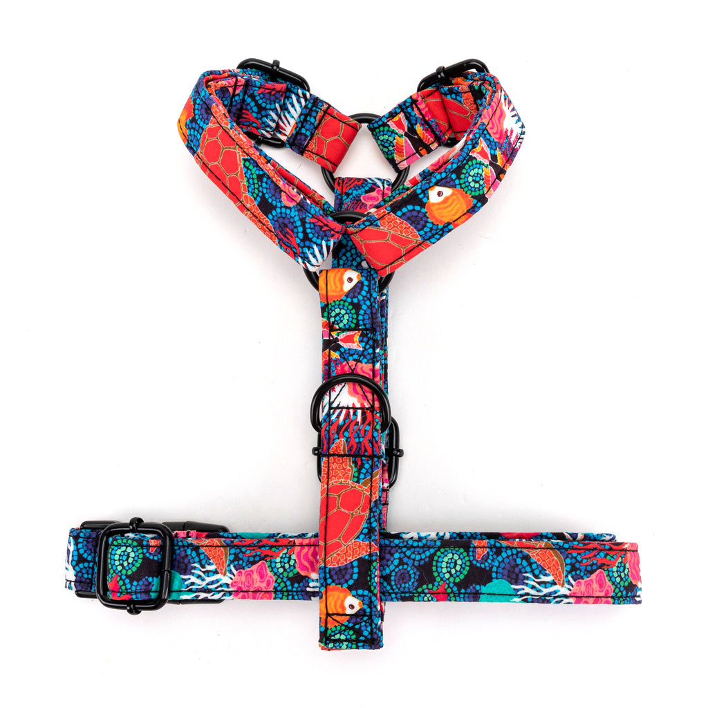 100% Cotton Adjustable No Pull Dog Harness Seaworld BOTTOM
