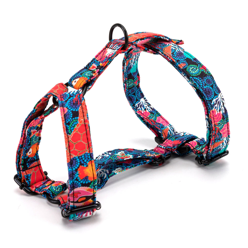 100% Cotton Adjustable No Pull Dog Harness Seaworld SIDE