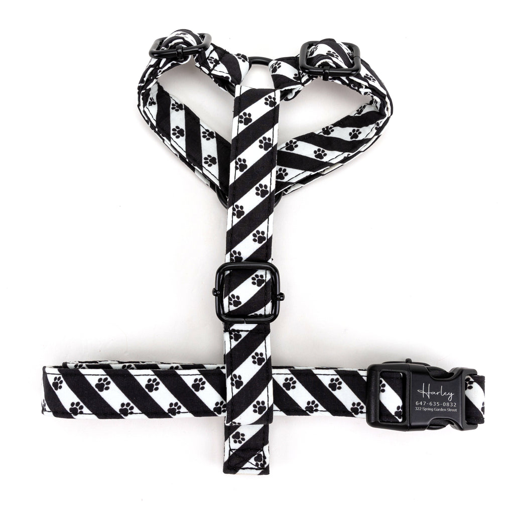 100% Cotton Adjustable No Pull Dog Harness Puppy Paws top