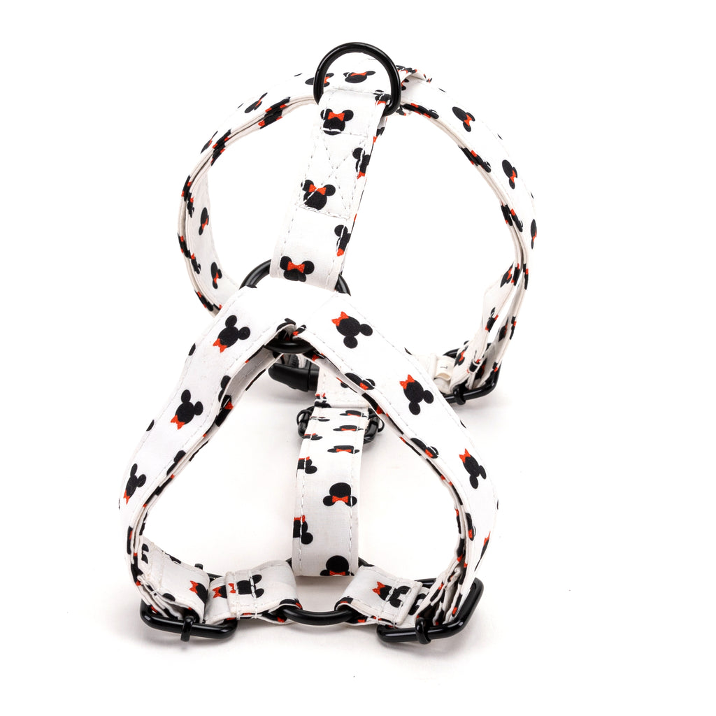 100% Cotton Adjustable No Pull Dog Harness Minnie back