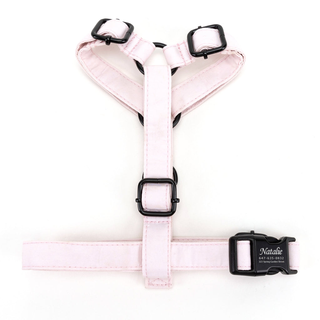 100% Cotton Adjustable No Pull Dog Harness Pink TOP