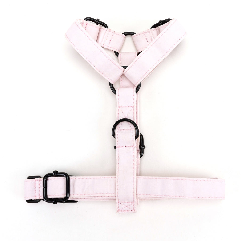 100% Cotton Adjustable No Pull Dog Harness Pink BOTTOM