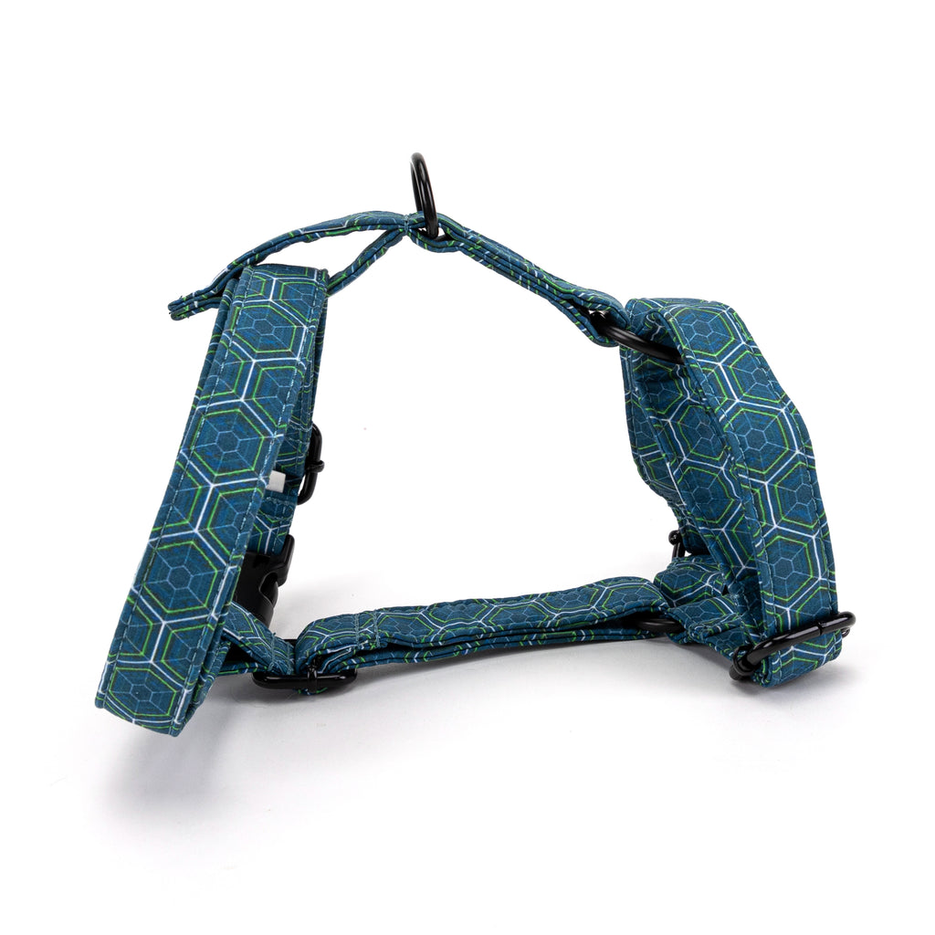 100% Cotton Adjustable No Pull Dog Harness Honeycomb MAIN