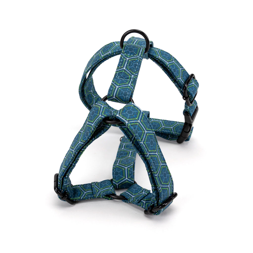 100% Cotton Adjustable No Pull Dog Harness Honeycomb BACK