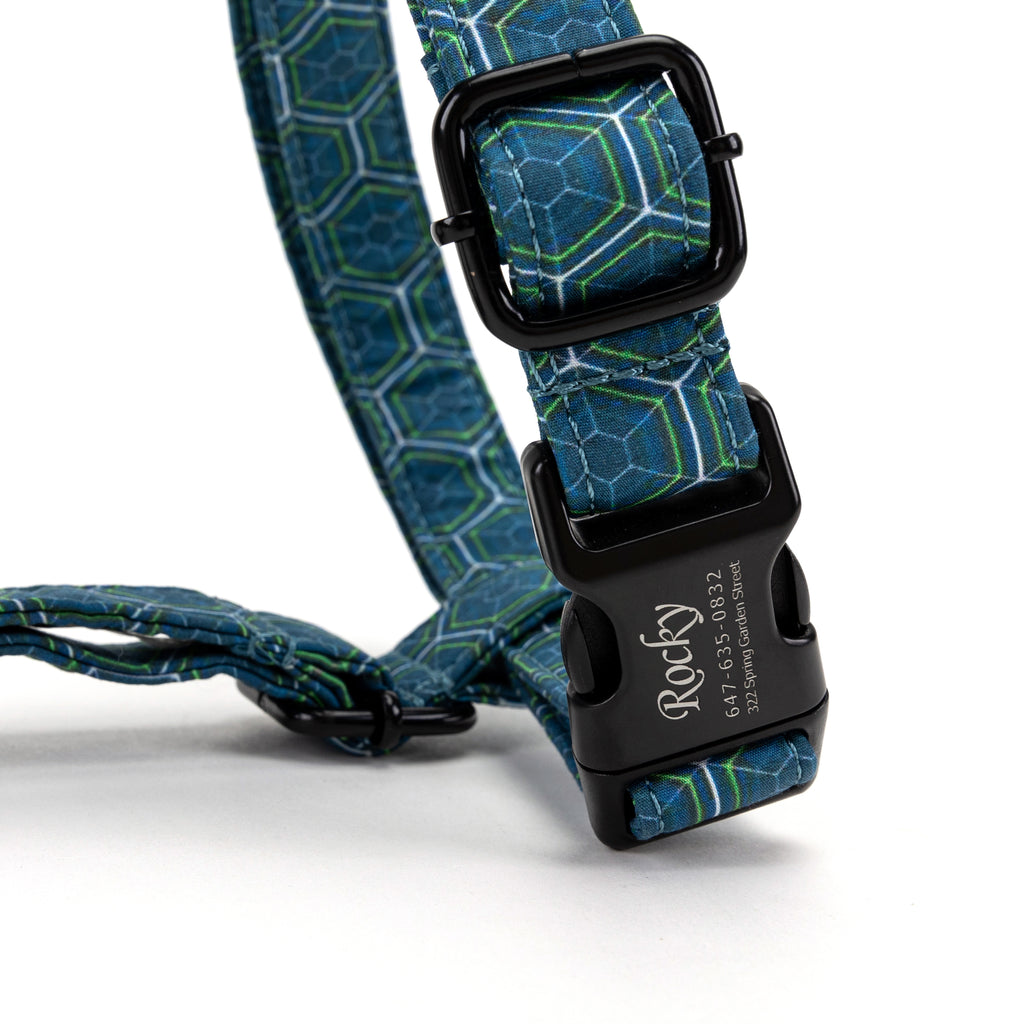 100% Cotton Adjustable No Pull Dog Harness Honeycomb BUCKLE