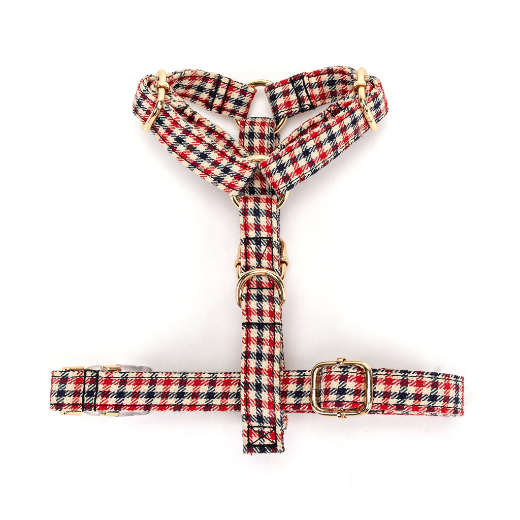 100% Cotton Adjustable No Pull Dog Harness Shepherd Two Tone bottom