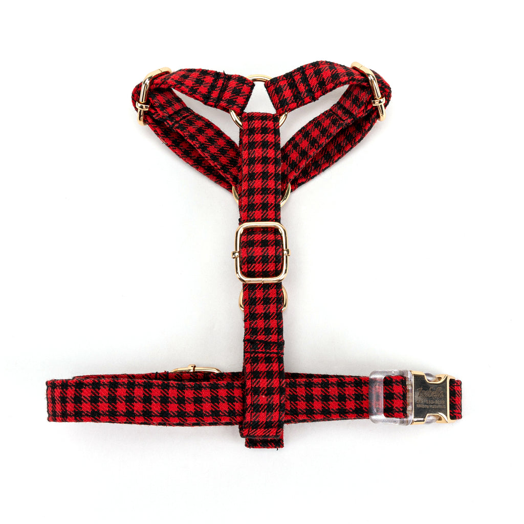 100% Cotton Adjustable No Pull Dog Harness   Shepherd Red top