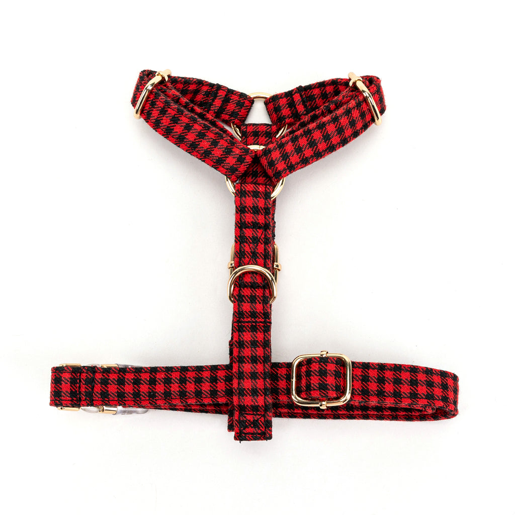 100% Cotton Adjustable No Pull Dog Harness   Shepherd Red bottom