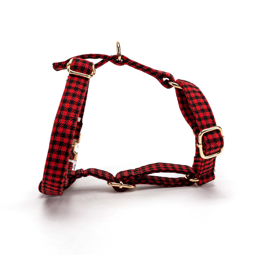 100% Cotton Adjustable No Pull Dog Harness   Shepherd Red main