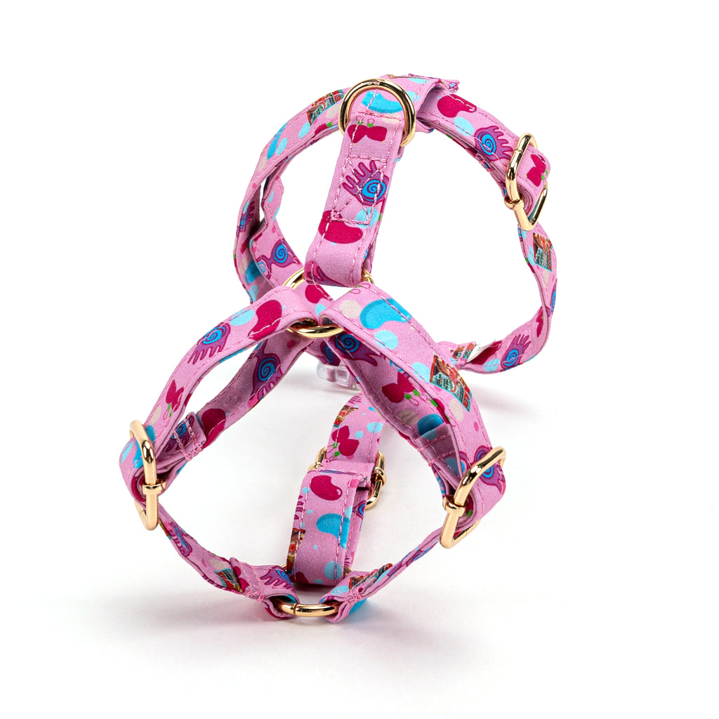 100% Cotton Adjustable No Pull Dog Harness   Luna Lovegood back