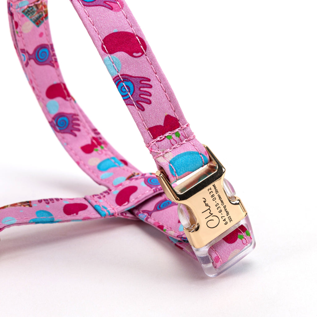 100% Cotton Adjustable No Pull Dog Harness   Luna Lovegood detail