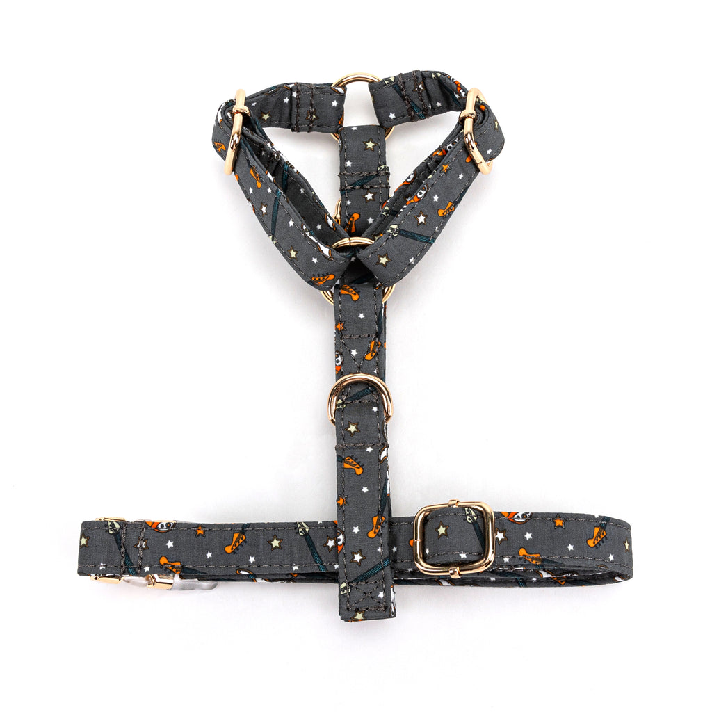 100% Cotton Adjustable No Pull Dog Harness  Guitar bottom