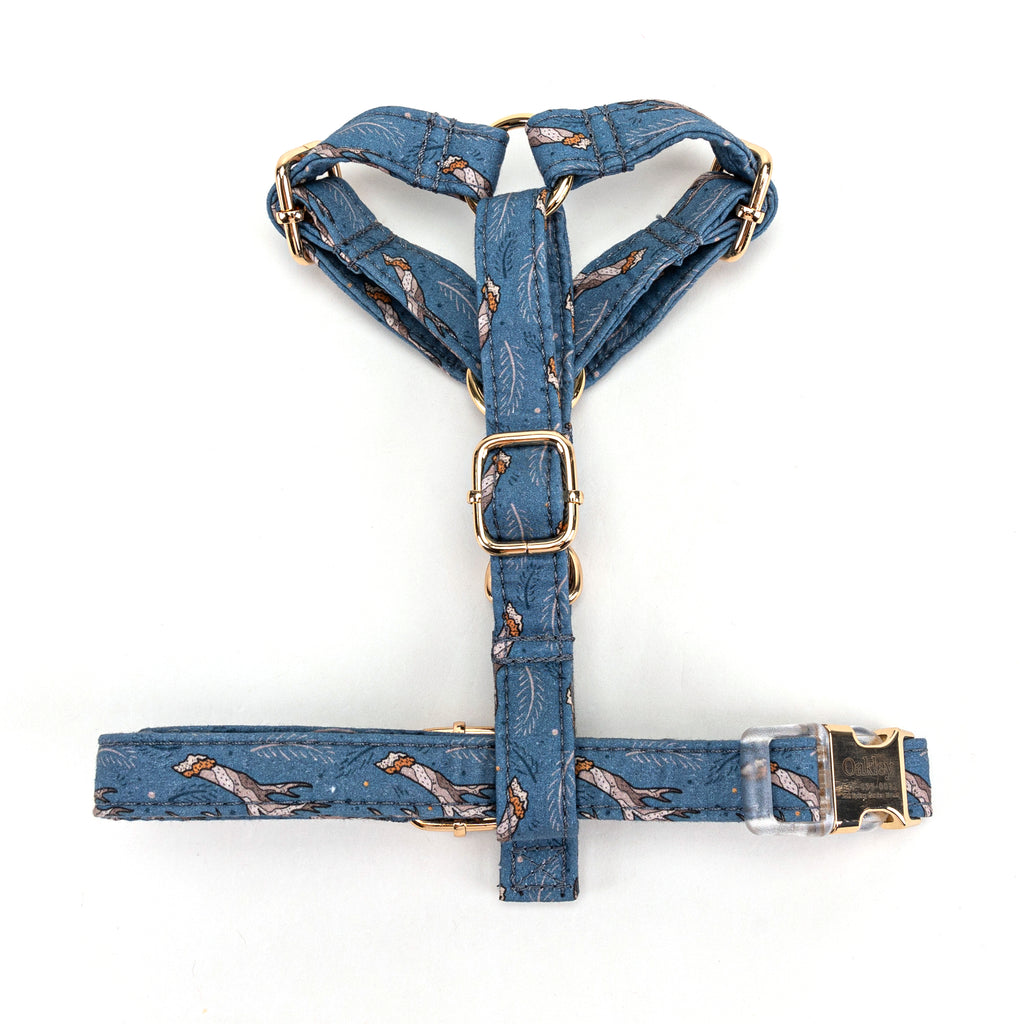 100% Cotton Adjustable No Pull Dog Harness Lumber Jack TOP
