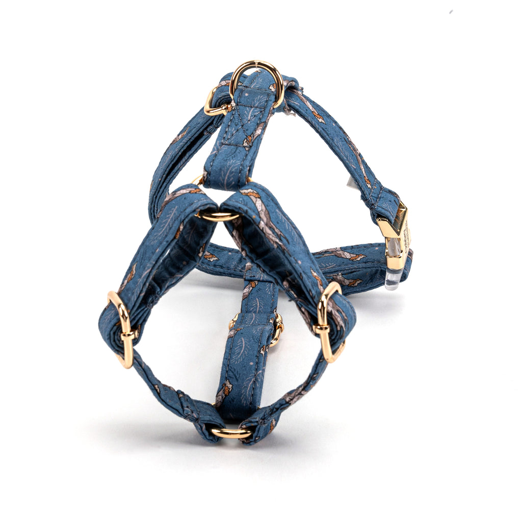 100% Cotton Adjustable No Pull Dog Harness Lumber Jack BACK