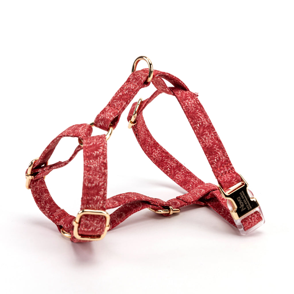 100% Cotton Adjustable No Pull Dog Harness Larkspur SIDE