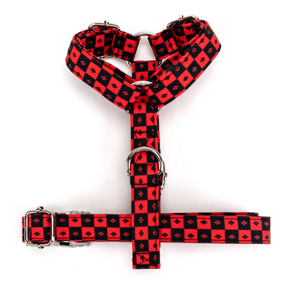 100% Cotton Adjustable No Pull Dog Harness  Harley Quinn bottom