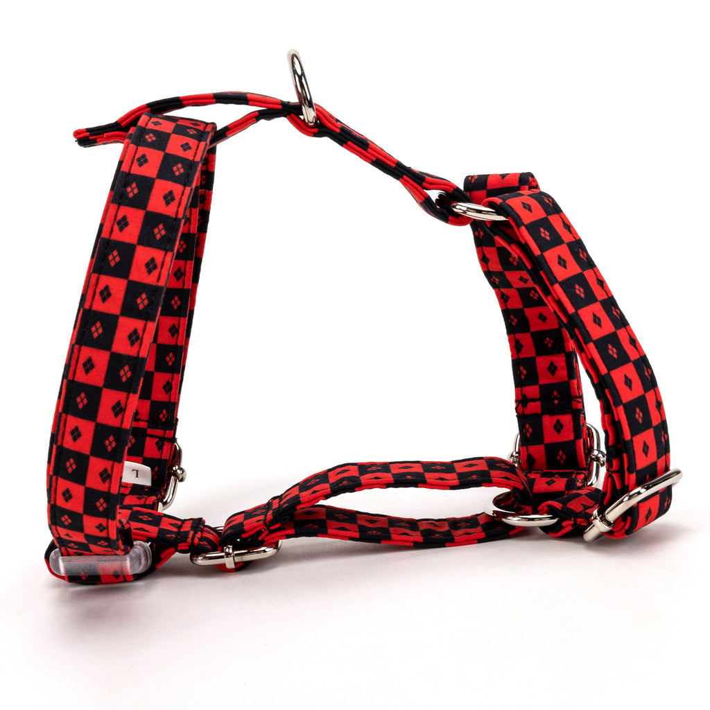 100% Cotton Adjustable No Pull Dog Harness  Harley Quinn main